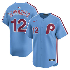 MLB Kyle Schwarber Philadelphia Phillies Nike Alternate Limited Jersey - Light Blue