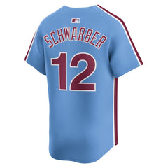 MLB Kyle Schwarber Philadelphia Phillies Nike Alternate Limited Jersey - Light Blue