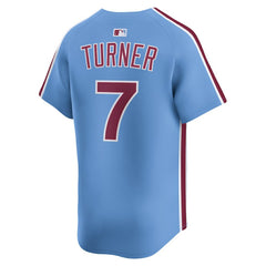 MLB Trea Turner Philadelphia Phillies Nike Alternate Limited Player Jersey - Light Blue