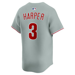 MLB Bryce Harper Philadelphia Phillies Nike Road Limited Player Jersey - Gray