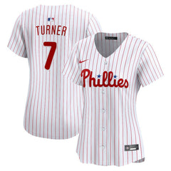 MLB Trea Turner Philadelphia Phillies Nike Women's Home Limited Player Jersey - White
