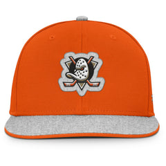 NHL Anaheim Ducks Fanatics Fundamentals Loden Snapback Hat - Orange