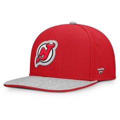 NHL New Jersey Devils Fanatics Fundamentals Loden Snapback Hat - Red