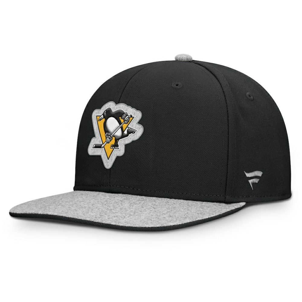 NHL Pittsburgh Penguins Fanatics Fundamentals Loden Snapback Hat - Black