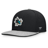 NHL San Jose Sharks Fanatics Fundamentals Loden Snapback Hat - Black
