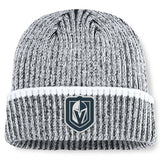 NHL Vegas Golden Knights Fanatics Fundamental Haze Cuffed Knit Hat - Charcoal/White
