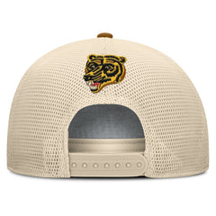 NHL Boston Bruins Fanatics Heritage Fetch A-Frame Trucker Adjustable Hat - Brown/Cream