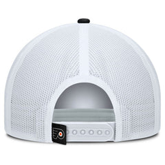 NHL Philadelphia Flyers Fanatics Heritage Dutch A-Frame Trucker Adjustable Hat - Black/White