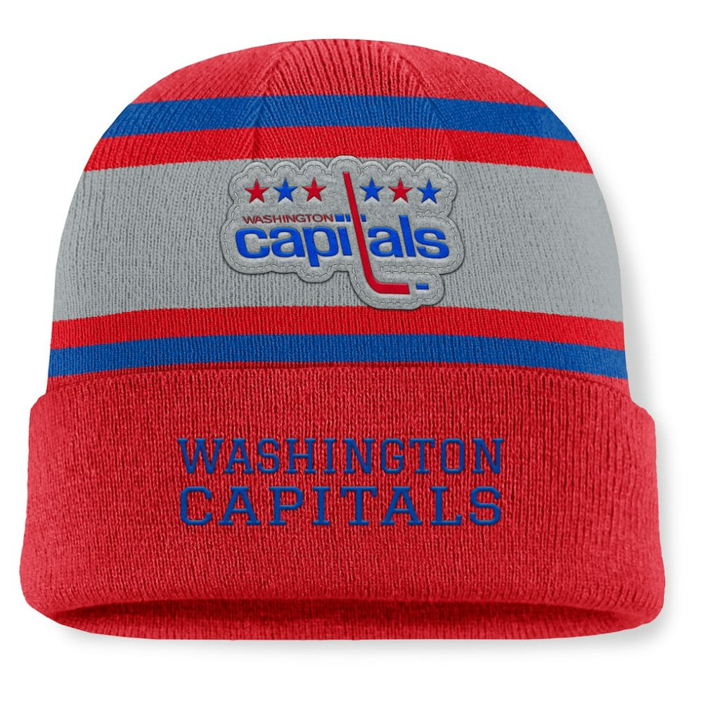 NHL Washington Capitals Fanatics Heritage Varsity Cuffed Knit Hat - Red