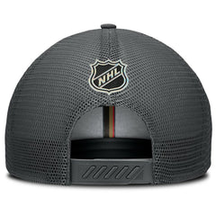 NHL Vegas Golden Knights Fanatics Authentic Pro Home Ice Trucker Adjustable Hat - Charcoal