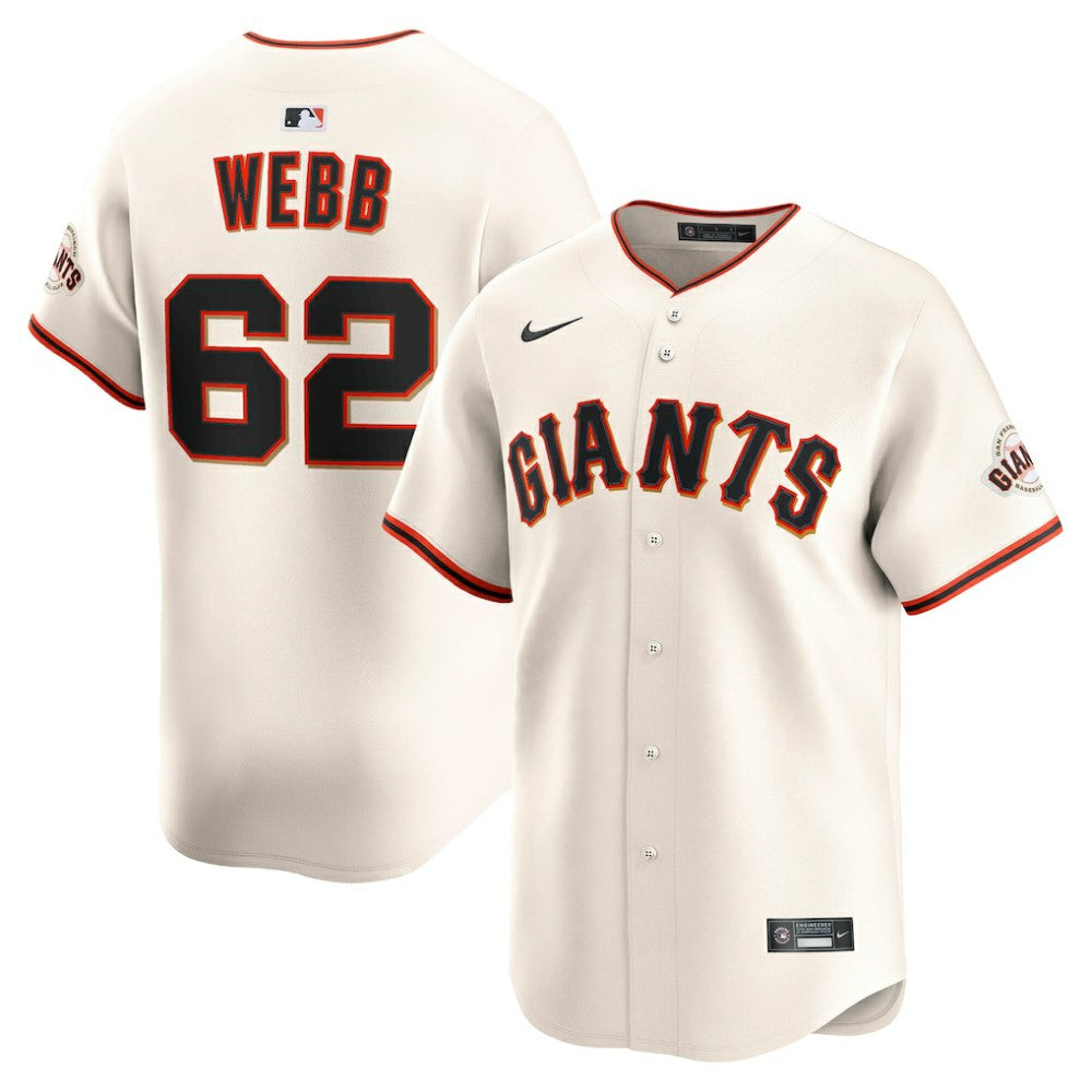 MLB Logan Webb San Francisco Giants Nike Home Limited Player Jersey - Cream