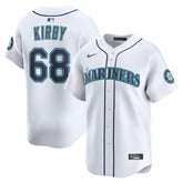 MLB George Kirby Seattle Mariners Nike Home Limited Player Jersey - White