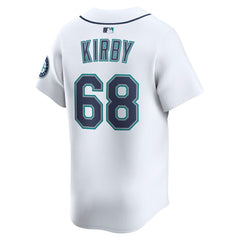 MLB George Kirby Seattle Mariners Nike Home Limited Player Jersey - White