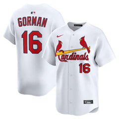 MLB Nolan Gorman St. Louis Cardinals Nike Home Limited Player Jersey - White