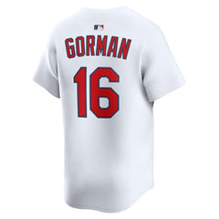 MLB Nolan Gorman St. Louis Cardinals Nike Home Limited Player Jersey - White