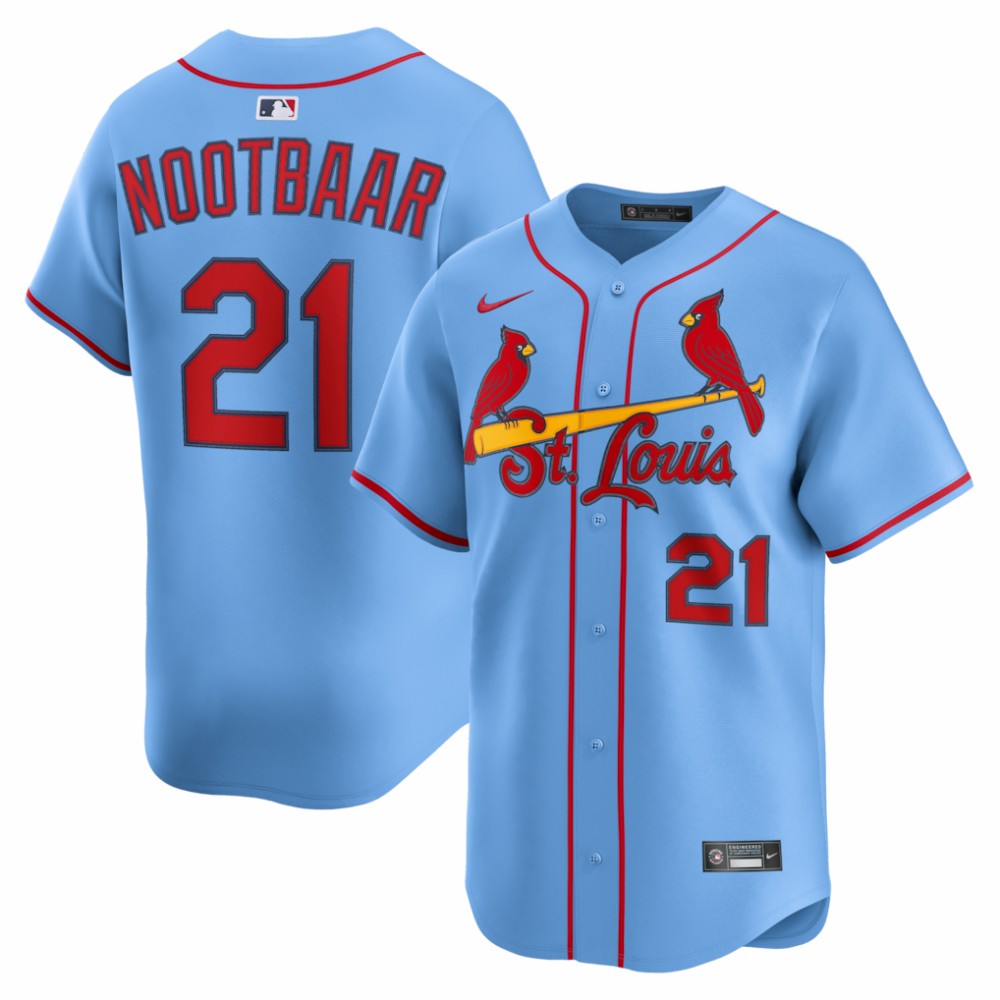 MLB Lars Nootbaar St. Louis Cardinals Nike Alternate Limited Jersey - Light Blue