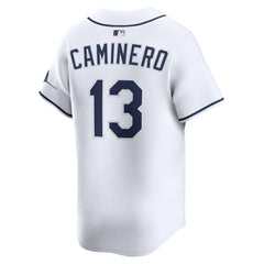 MLB Junior Caminero Tampa Bay Rays Nike Home Limited Jersey - White
