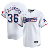 MLB Wyatt Langford Texas Rangers Nike Home Limited Player Jersey - White