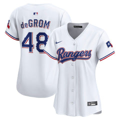 MLB Jacob deGrom Texas Rangers Nike Women's Home Limited Player Jersey - White