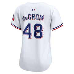 MLB Jacob deGrom Texas Rangers Nike Women's Home Limited Player Jersey - White