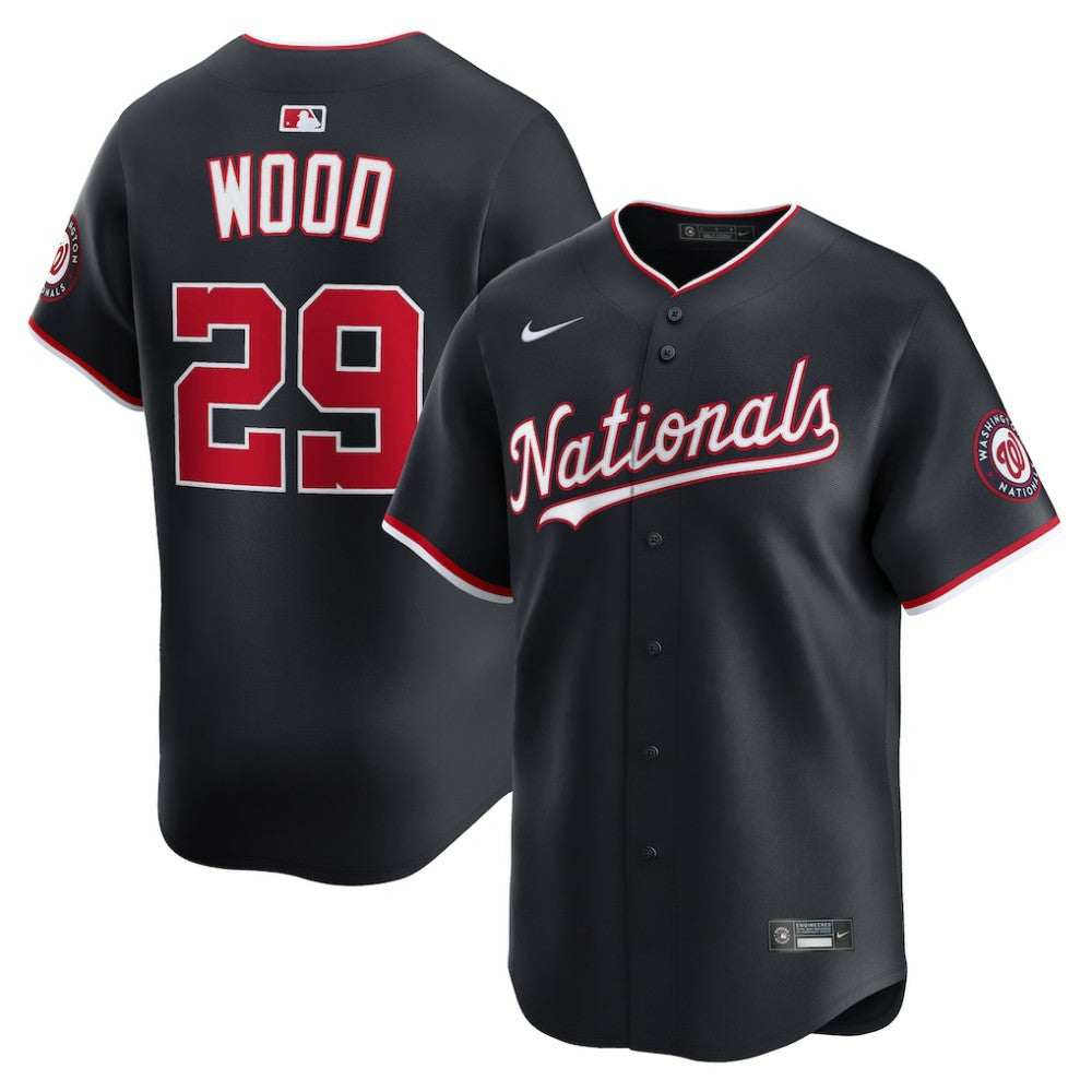MLB James Wood Washington Nationals Nike Alternate Limited Player Jersey - Navy