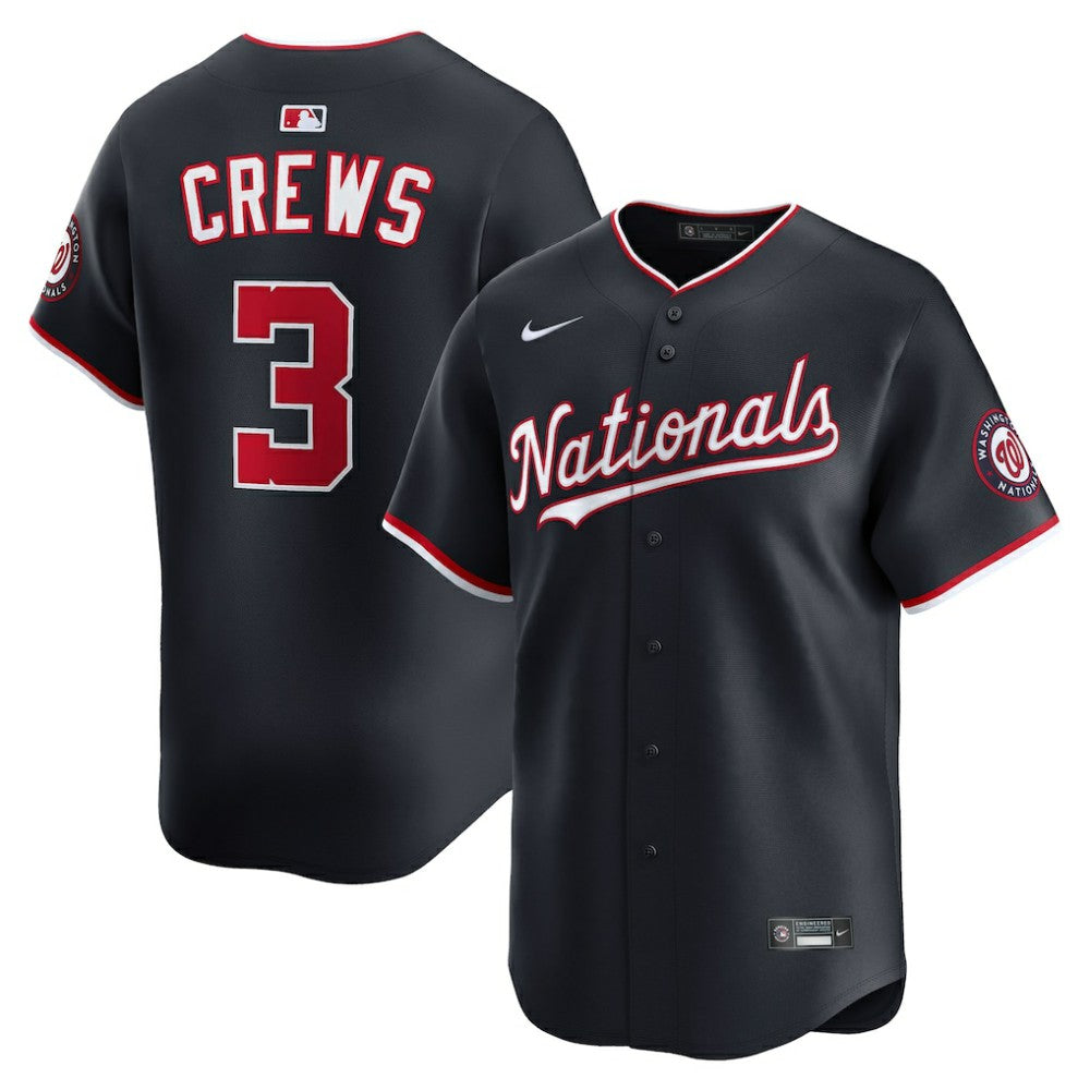 MLB Dylan Crews Washington Nationals Nike Alternate Limited Jersey - Navy