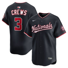 MLB Dylan Crews Washington Nationals Nike Alternate Limited Jersey - Navy