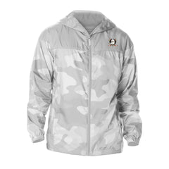NHL Anaheim Ducks Columbia Camo Flash Challenger Omni-Shade Full-Zip Hoodie Windbreaker - Gray