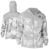NHL Columbus Blue Jackets Columbia Camo Flash Challenger Omni-Shade Full-Zip Hoodie Windbreaker - Gray