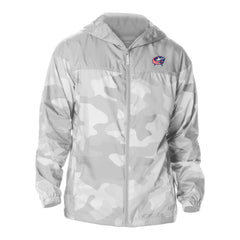 NHL Columbus Blue Jackets Columbia Camo Flash Challenger Omni-Shade Full-Zip Hoodie Windbreaker - Gray