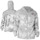 NHL New York Islanders Columbia Camo Flash Challenger Omni-Shade Full-Zip Hoodie Windbreaker - Gray