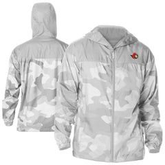 NHL Ottawa Senators Columbia Camo Flash Challenger Omni-Shade Full-Zip Hoodie Windbreaker - Gray