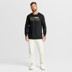 NHL Vegas Golden Knights Fanatics Goal Crease Legacy Long Sleeve T-Shirt - Black