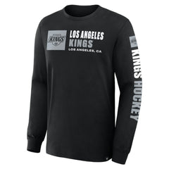 NHL Los Angeles Kings Fanatics Goal Crease Legacy Long Sleeve T-Shirt - Black