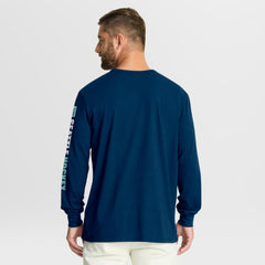 NHL Seattle Kraken Fanatics Goal Crease Legacy Long Sleeve T-Shirt - Navy