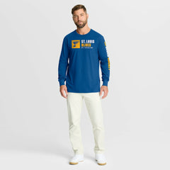 NHL St. Louis Blues Fanatics Goal Crease Legacy Long Sleeve T-Shirt - Blue