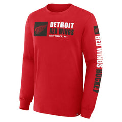 NHL Detroit Red Wings Fanatics Goal Crease Legacy Long Sleeve T-Shirt - Red