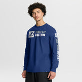 NHL Tampa Bay Lightning Fanatics Goal Crease Legacy Long Sleeve T-Shirt - Blue