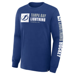 NHL Tampa Bay Lightning Fanatics Goal Crease Legacy Long Sleeve T-Shirt - Blue