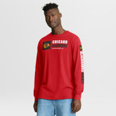 NHL Chicago Blackhawks Fanatics Goal Crease Legacy Long Sleeve T-Shirt - Red