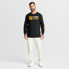 NHL Pittsburgh Penguins Fanatics Goal Crease Legacy Long Sleeve T-Shirt - Black