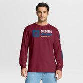 NHL Colorado Avalanche Fanatics Goal Crease Legacy Long Sleeve T-Shirt - Burgundy