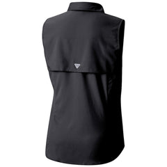NHL Utah Mammoth Columbia Women's Tamiami Omni-Shade Sleeveless Button-Up Shirt - Black