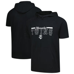 Minnesota Twins Levelwear Phase Vanguard Hoodie T-Shirt - Black Hoodies