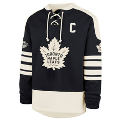 NHL Auston Matthews Toronto Maple Leafs '47 Player Name & Number Sweep Check Eternal Lacer Sweatshirt - Navy