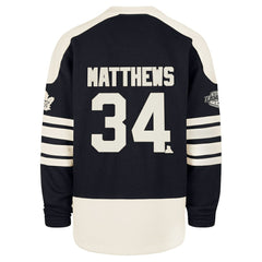 NHL Auston Matthews Toronto Maple Leafs '47 Player Name & Number Sweep Check Eternal Lacer Sweatshirt - Navy
