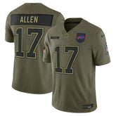 NFL Josh Allen Buffalo Bills 2025 Salute to Service Limited Jersey - Olive