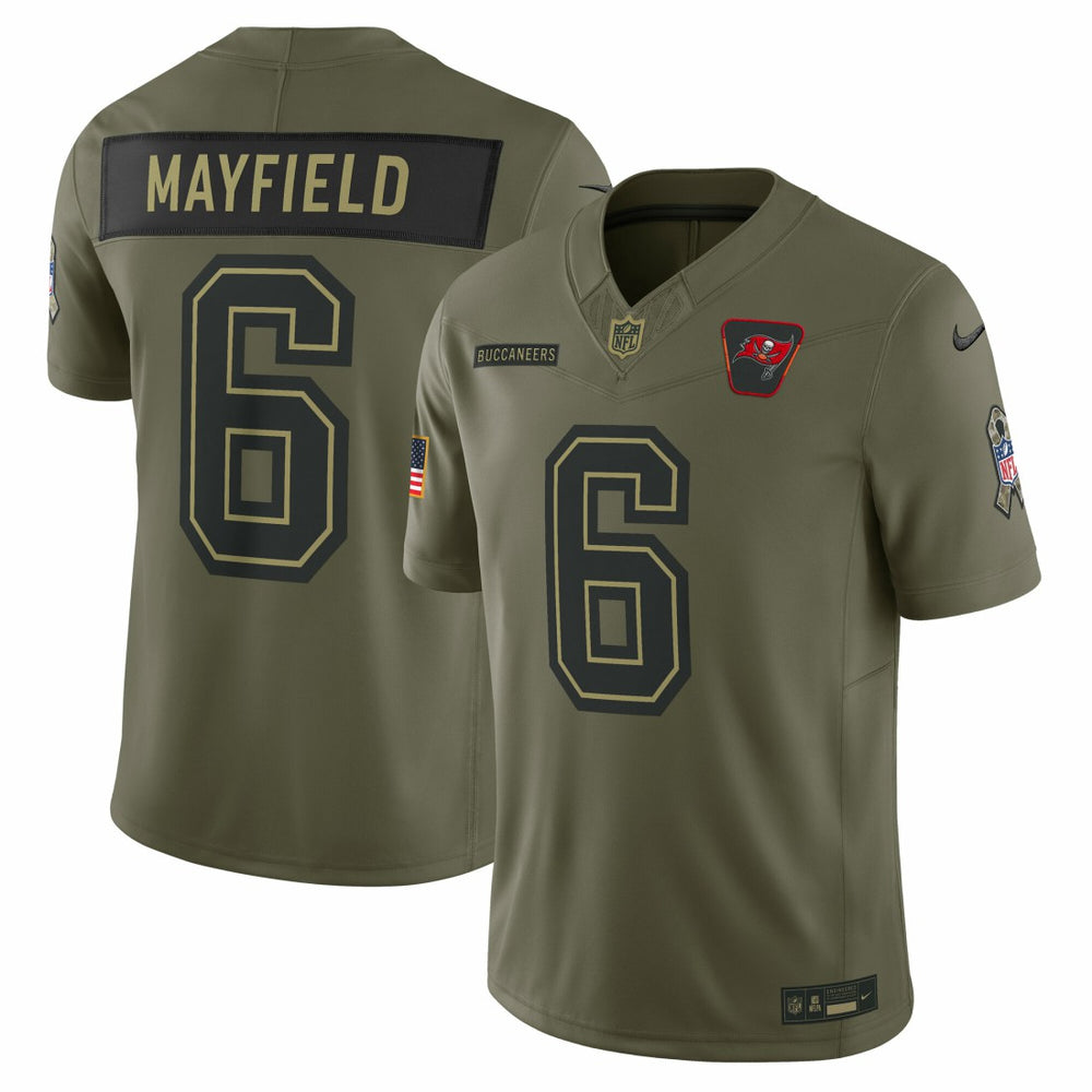 NFL Baker Mayfield Tampa Bay Buccaneers 2025 Salute to Service Limited Jersey - Olive
