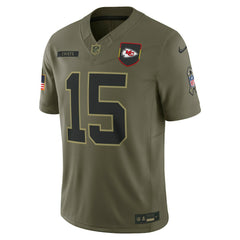 NFL Patrick Mahomes Kansas City Chiefs 2025 Salute to Service Limited Jersey - Olive