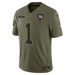 NFL Malik Nabers New York Giants 2025 Salute to Service Limited Jersey - Olive
